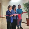 Photo of a ribbon cutting